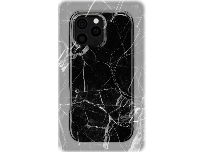 Broken Black Marble | Coque de téléphone 3D 2en1 Ultra-résistante