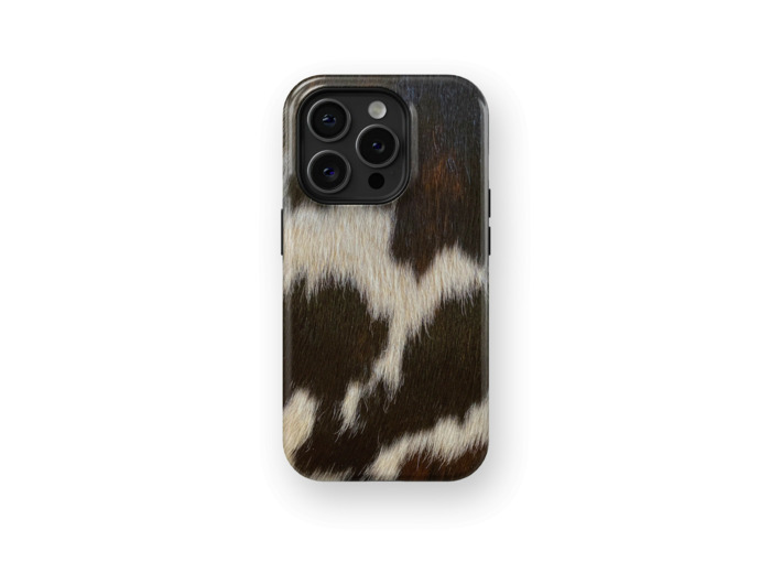 Cowhide Charm | Coque de téléphone 3D 2en1 Ultra-résistante