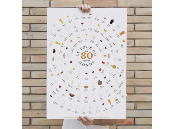 Affiche Tour du monde en 80 verres