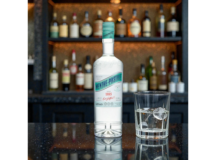 Liqueur Menthe-Pastille Giffard – Liqueur de Menthe Blanche Française 24% | Fraîcheur Intense