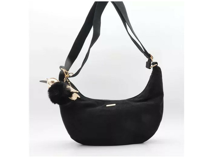 P403- Banane Velours cotelé Flora & Co (noir)