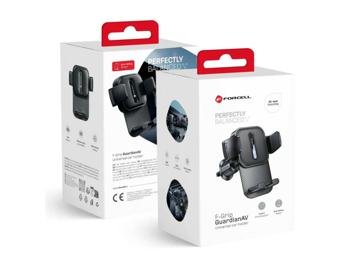 FORCELL F-Grip Support de téléphone de voiture universel pour grille d'aération