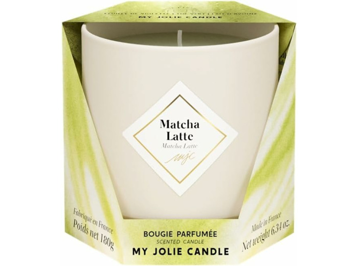 MY JOLIE CANDLE - Bougie parfumée Matcha Latte Classique 180g 36h
