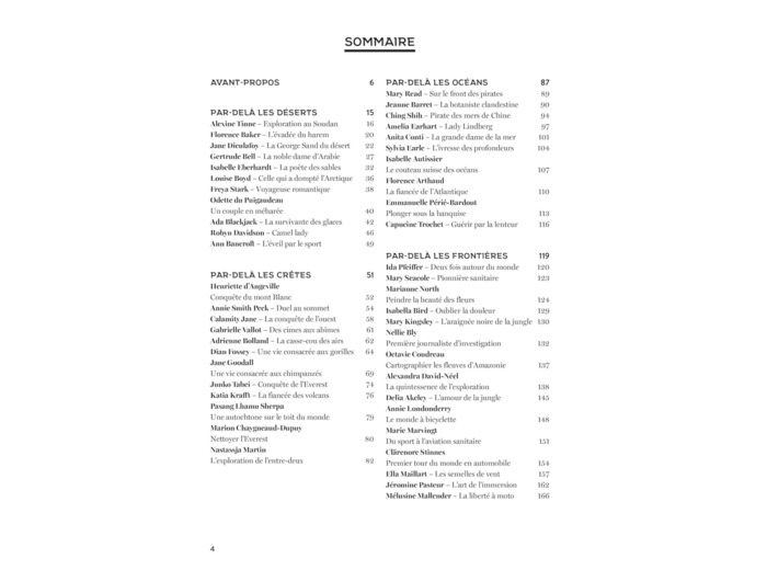 UNE HISTOIRE DES GRANDES EXPLORATRICES