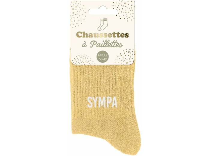Chaussettes paillettes sympa