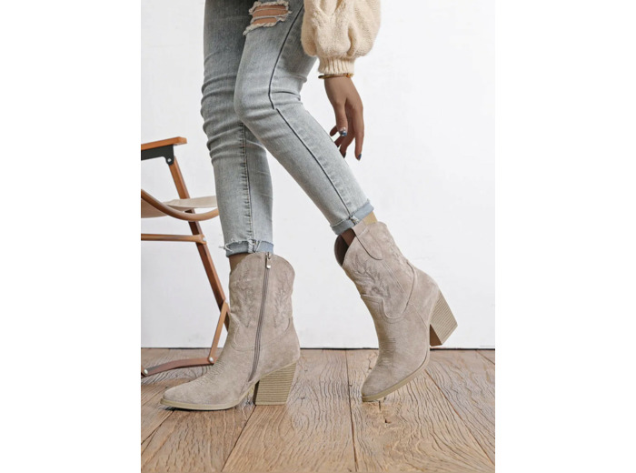 Bottines nubuck Beige - Catalina - Findlay