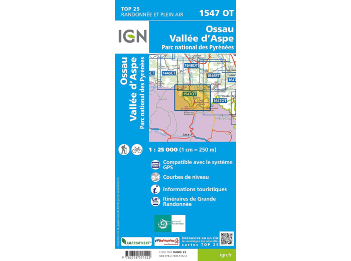 1547OT OSSAU - VALLEE D'ASPE PN PYRENEES