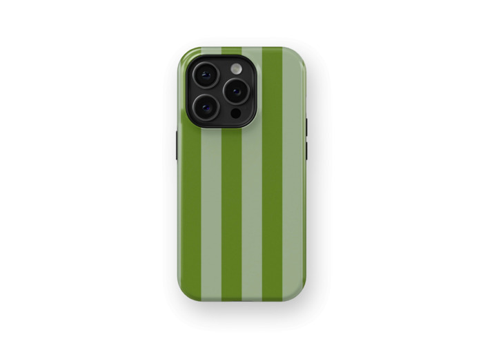Green Stripes Case | Coque de téléphone 3D 2en1 Ultra-résistante