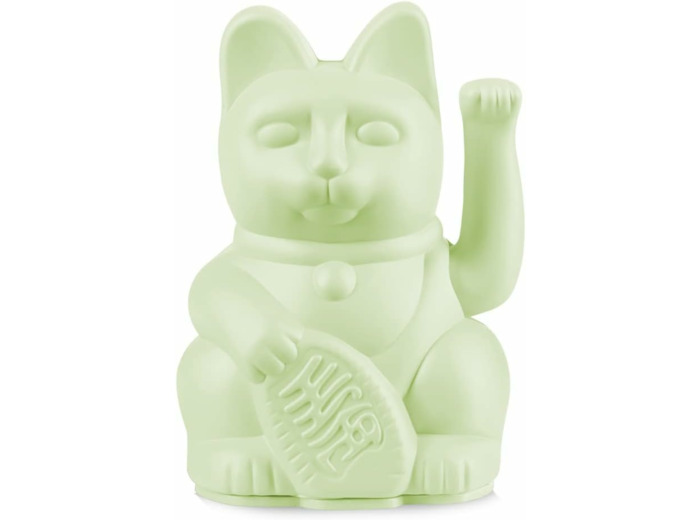 DONKEY Lucky Cat Mini | Vert Clair – Chat Porte-Bonheur Japonais en Vert Clair
