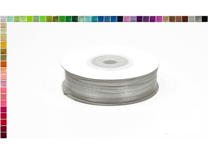 Ruban satin gris clair 012 Largeur 3 mm