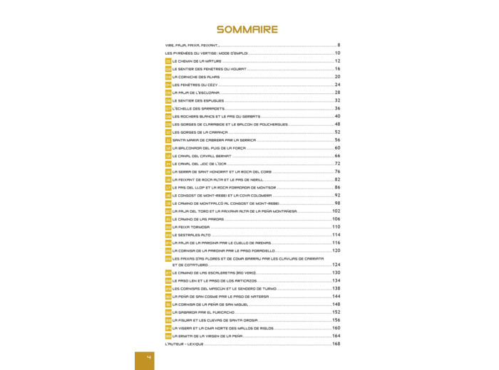 PYRENEES - LES RANDONNEES DU VERTIGE - FRANCE ET ESPAGNE