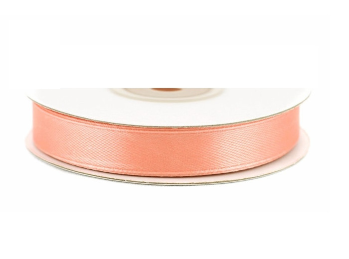 Ruban satin peche 720 largeur 12 mm