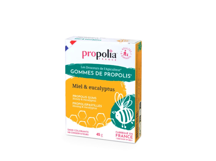 Gommes de propolis et miel - parfum eucalyptus