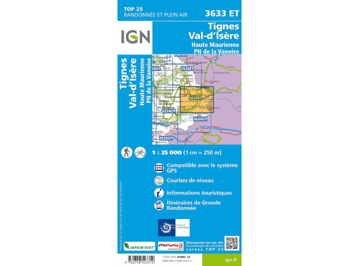 3633ET TIGNES - VAL D'ISERE HTE MAURIENNE-PN DE LA VANOISE