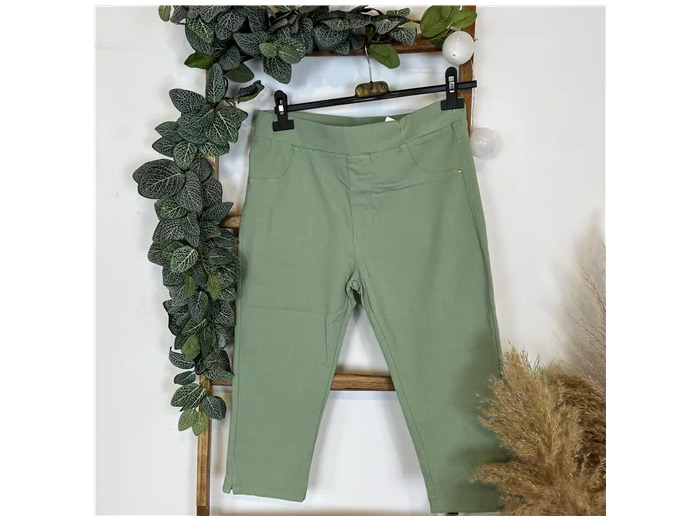 T618- Tregging Court taille haute (T1-T6) (vert pâle)