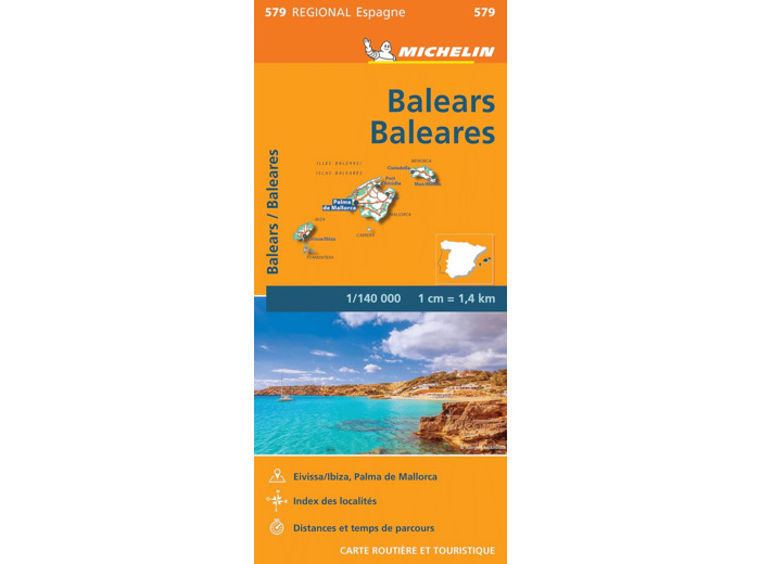 CARTE REGIONALE ILES BALEARES