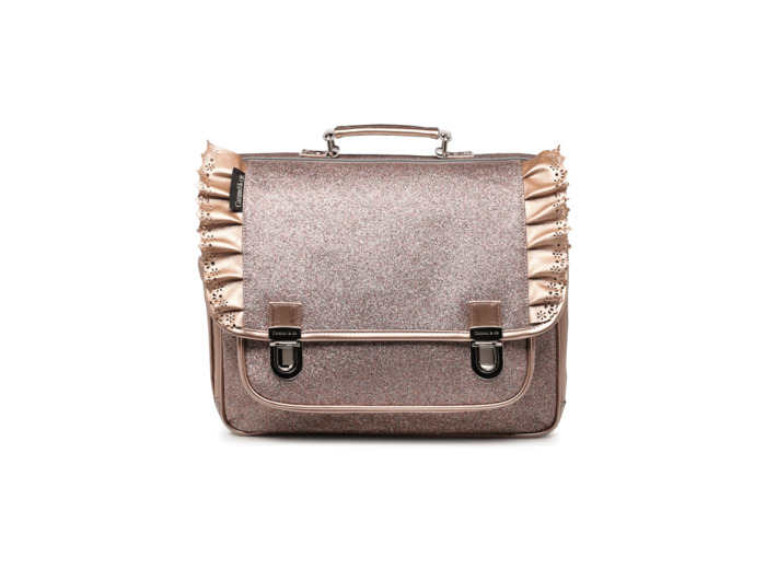 Caramel & Cie - Cartable 38cm Froufous Paillette Cuivre