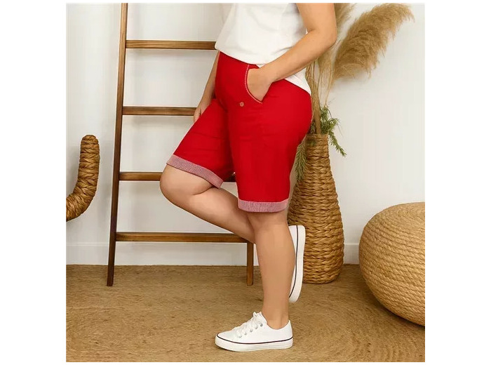 T582- Short JST Biais (T38-T52) (rouge)