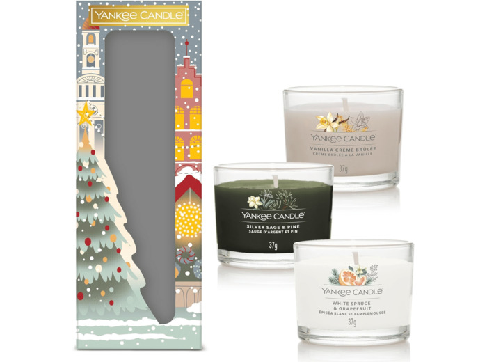 Yankee Candle Coffret cadeau | 3 bougies votives parfumées