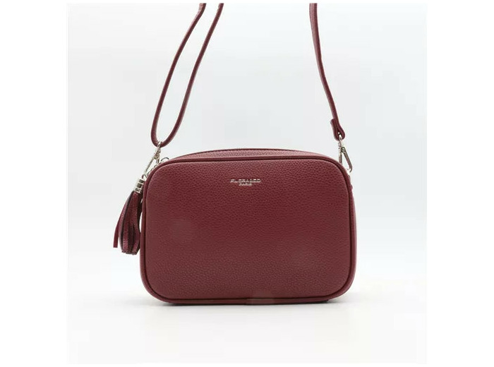 P428- Sac Flora & Co 2 Zips (bordeaux)