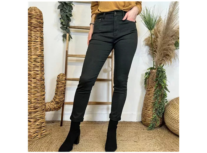 O549- Jean 7/8ème Voggo T36 T44 (vert bouteille)