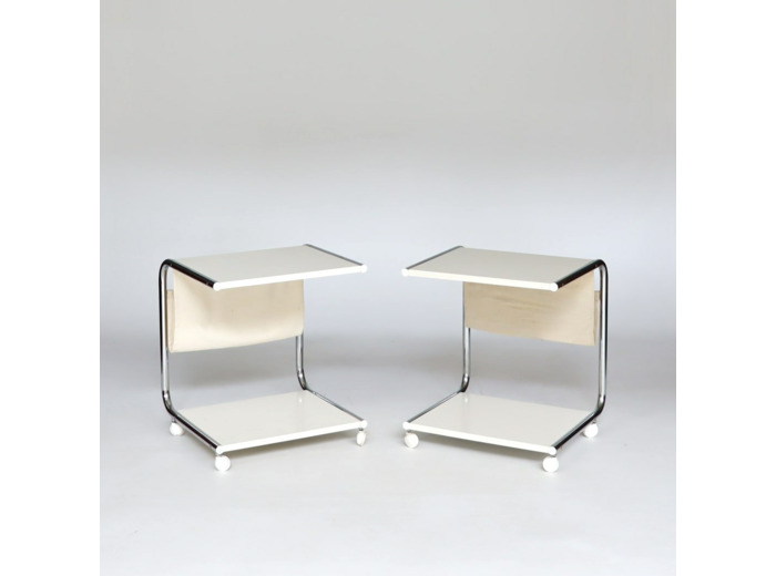 Paire de tables d'appoint années 70