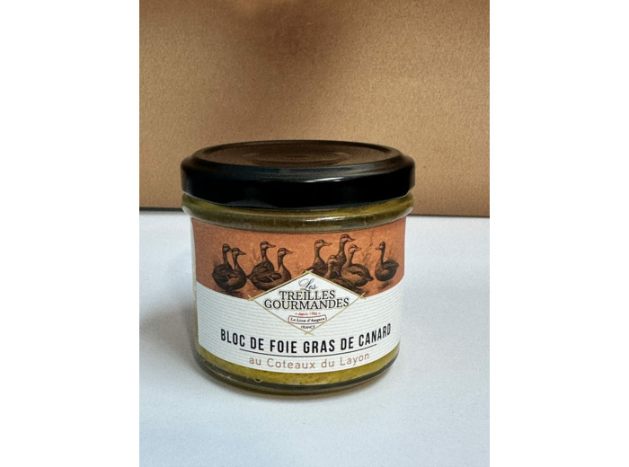 Bloc de foie gras de canard au coteaux du Layon (90gr)