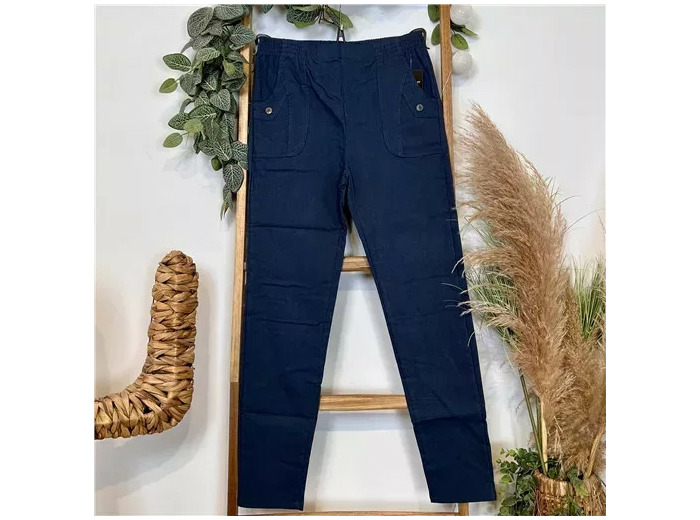 T546- Pantalon Confort Chaud (T38-T52) (marine)