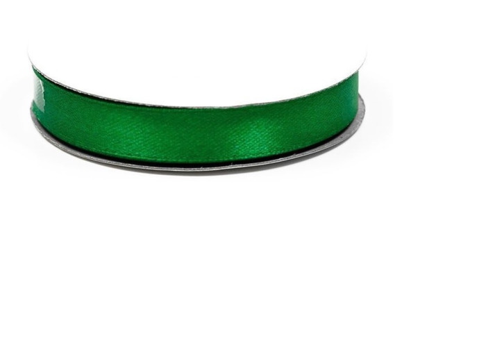 Ruban satin vert fonce 580 largeur 12 mm