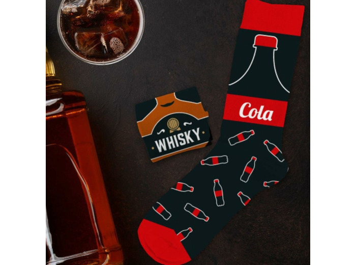 Paire de Chaussettes dépareillées - Whisky Cola