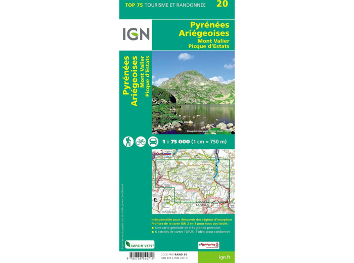 TOP75020 PYRENEES ARIEGEOISES MONT VALIER PIQUE D'ESTATS