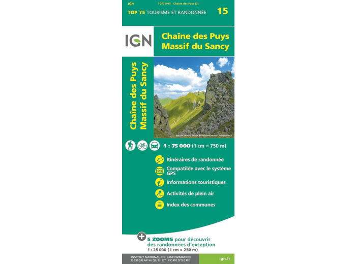 TOP75015 CHAINE DES PUYS MASSIF DU SANCY