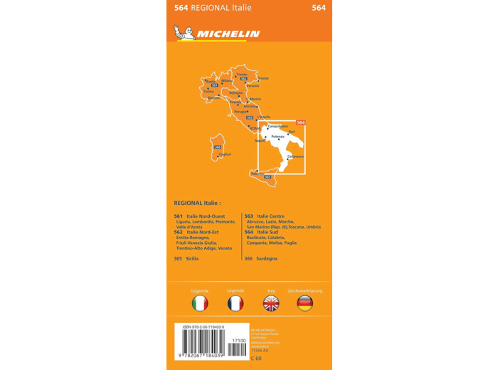CARTE REGIONALE ITALIE SUD