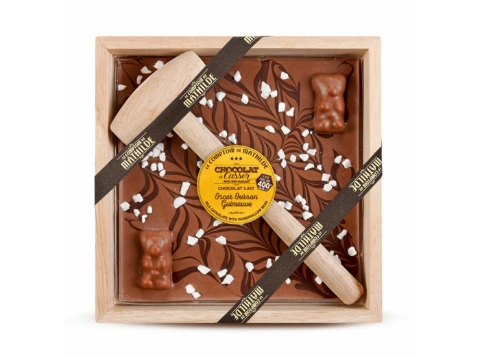 Chocolat au lait Oscar ourson guimauve – Chocolat à casser