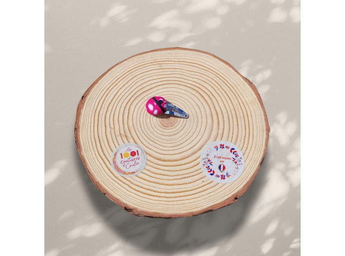 Barrette bouton "Pula"