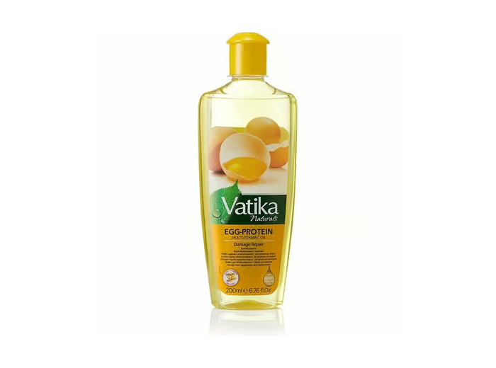 Vatika - Huile Capillaire Nourrissante enrichie à la Protéine d’Œuf – 200 ml