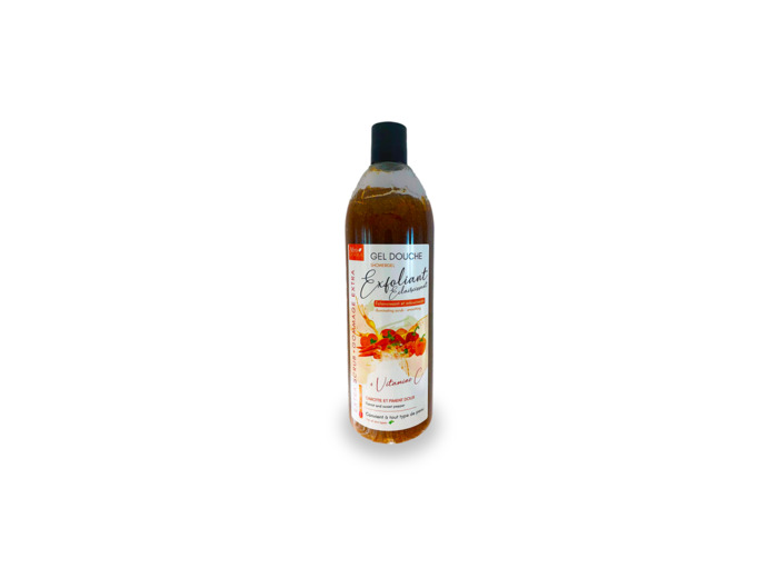 Gel Douche Exfoliant - Carotte et piment doux + Vitamine C - 1L