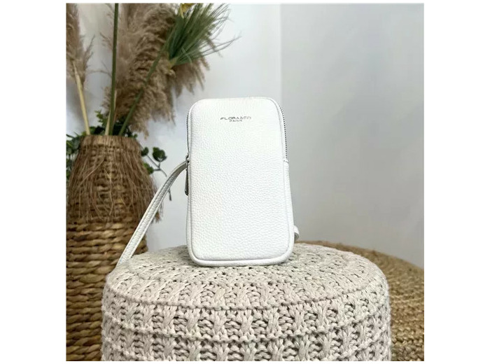 P461- Pochette Téléphone Flora&Co (blanc)