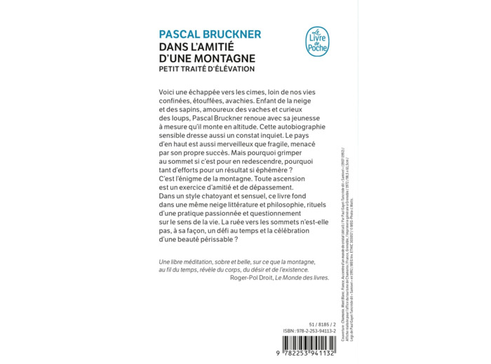 DANS L'AMITIE D'UNE MONTAGNE