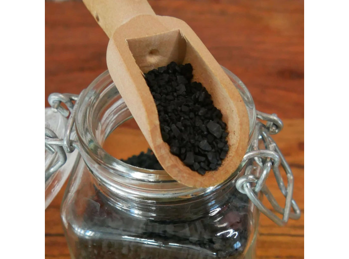 Sel noir de lave d'Hawaï