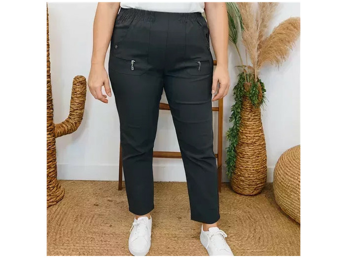 T545- Pantalon Confort JST (T38-T52) (gris)
