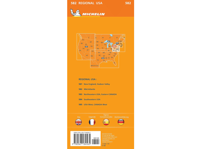 CARTE REGIONALE MID-ATLANTIC