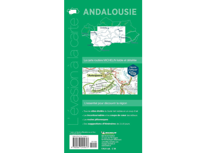 CARTES ROUTIERES ET TOURISTIQU - CARTE ANDALOUSIE