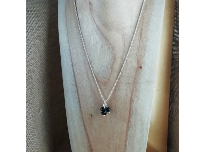 Collier Argent Onyx