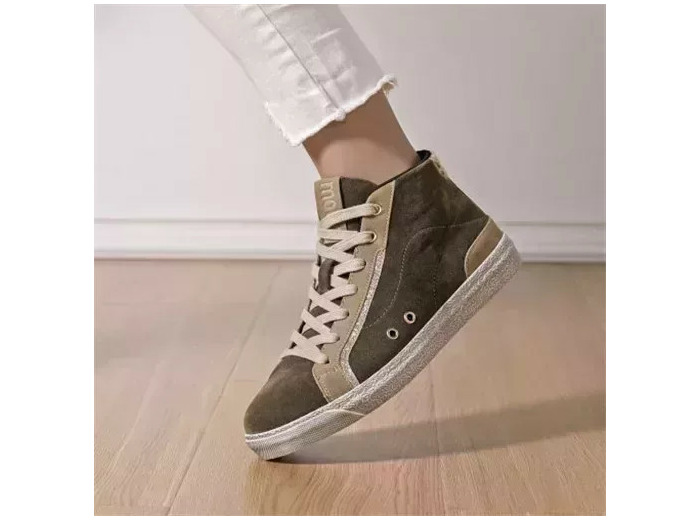R419- Sneakers Montante Moow (T36-T41) (kaki)
