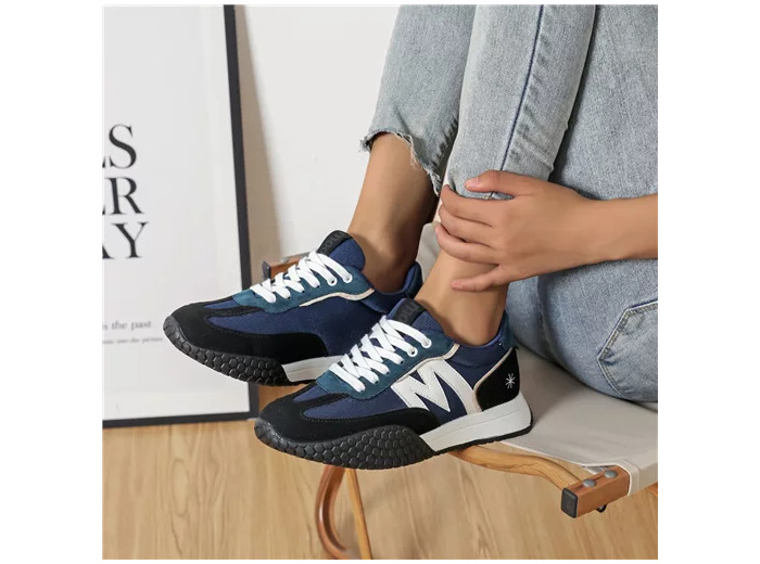 R454- Sneakers Moow bi-matière ( T36-T41) (marine)