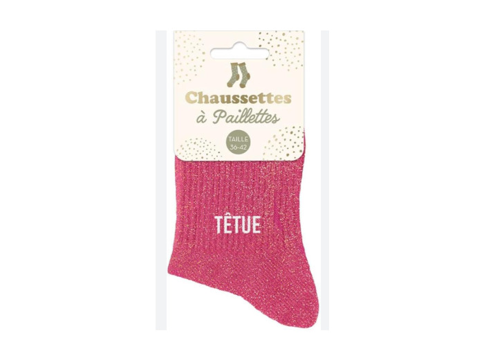 STC Chaussettes paillettes têtu