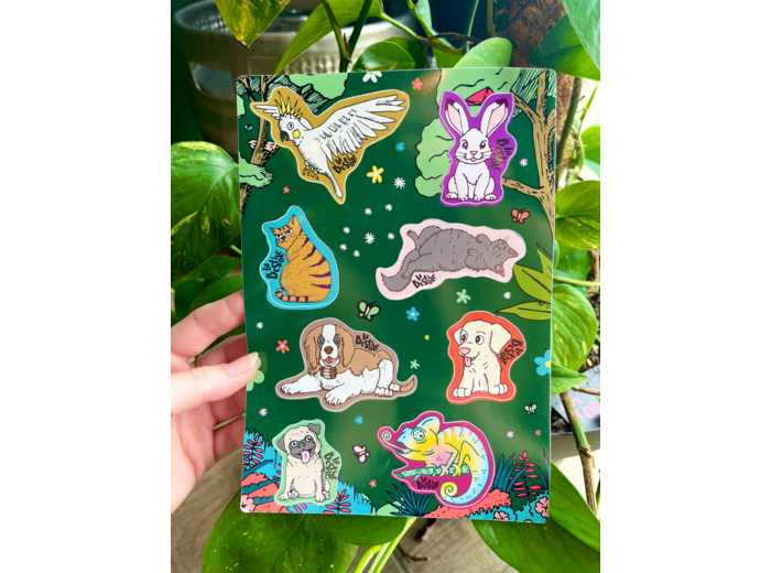 Planche de 8 stickers