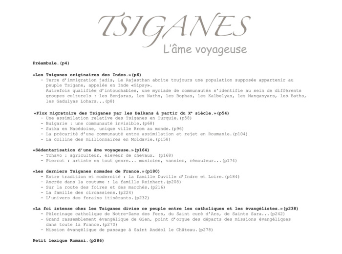 TSIGANES L'AME VOYAGEUSE