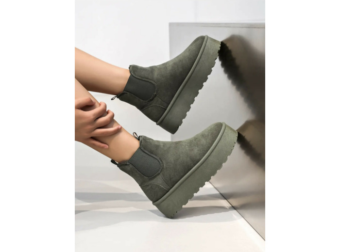 Boots fourées - Green - Mia
